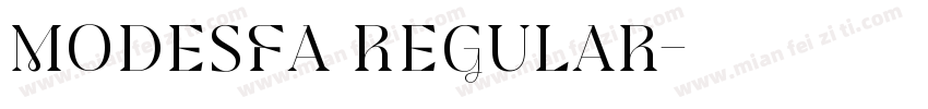 Modesfa Regular字体转换